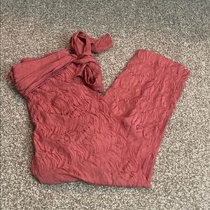 Ett Twa By Anthropologie Aubade Tie Waist Crop Pants